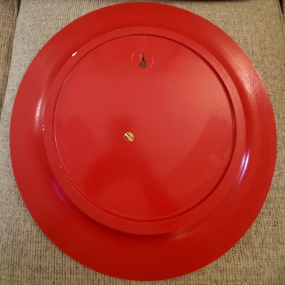 Vntg Russian "Khokhloma" Wooden Platter 16.5", Signed,Hand Painted, Choice of 3 - Picture 8 of 11